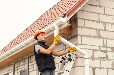 Pose et remplacement de gouttières à Tanlay